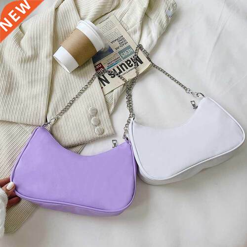 Women's Bag PU Leather 2022 New Solid Color Armpit Underarm