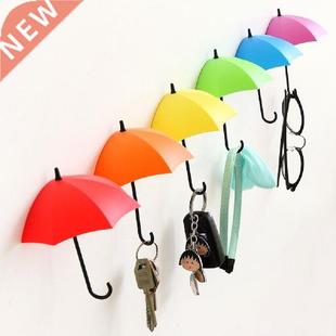Umbrella Shape Adhesive Sticker Wall Hook Creative Hanger