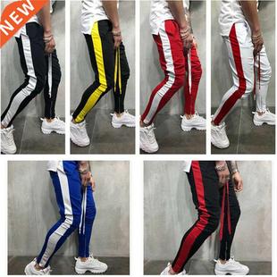Mens Sweatpants Casual Slim Pants Workout Joggers Training S