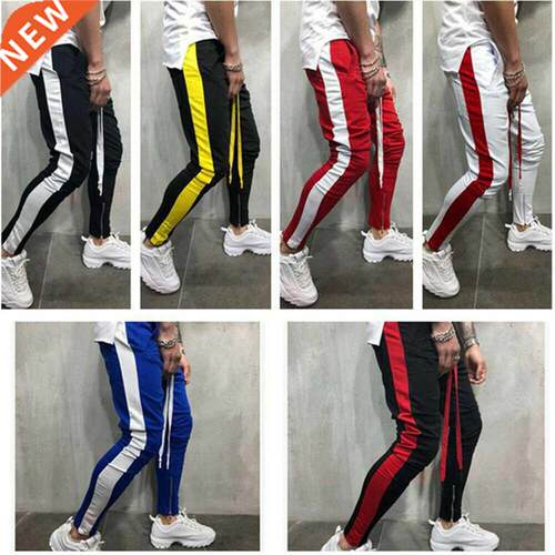 Mens Sweatpants Casual Slim Pants Workout Joggers Training S