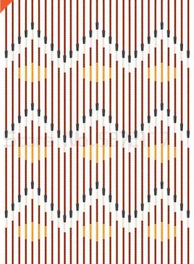 90x195cm Wood Bead Curtain 31 Line Wave Retro String Door