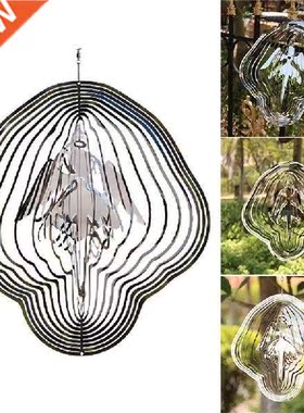 2021 Beating Wind Spinner Heart Square Drop Shape 3D metal