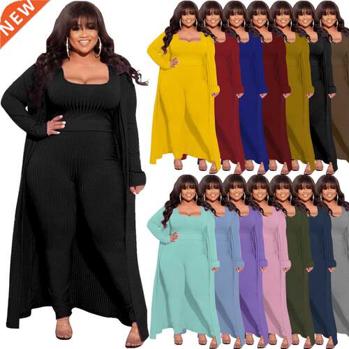 L-5xl Large size fat MM women's fashion three-piece set大码