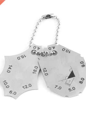 Stainless Steel Cam Welding Gauge Throat Depth Length Protra