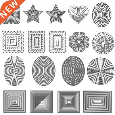 Basic Frames Metal Cutting Dies Rectangle Square Round Oval