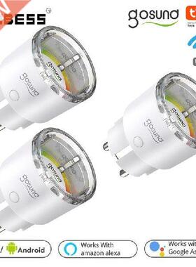 AUBESS Mini Tuya 10A Wifi Smart Plug Adapter With Power