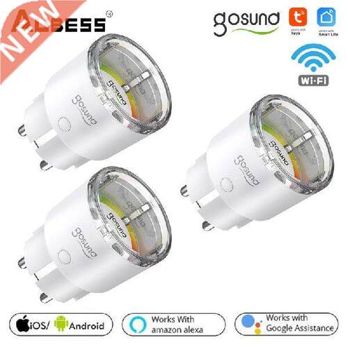 AUBESS Mini Tuya 10A Wifi Smart Plug Adapter With Power
