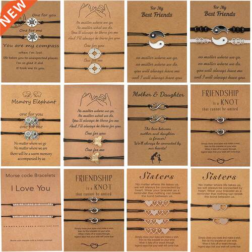 Charm Bracelet For Couple Friendship Compass Tai Chi Butterf