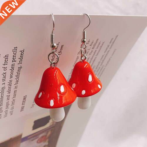 2022 New Acrylic Muroom Long Pendant Earrings Quality Drop