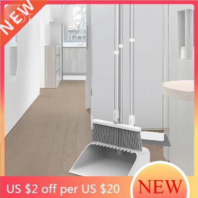 Water Sweeper Foldable Broom Brush Push Dirt Metal Support