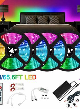 65ft 20M 4rolls 5050 DC12V RGB 600LEDs LED strip with 12V 10