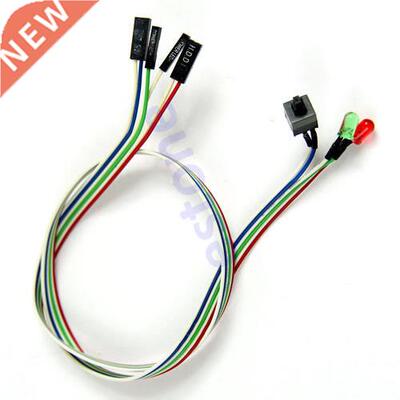 Case DeskATX Power On Reset Switch Cable With HDD LED Light