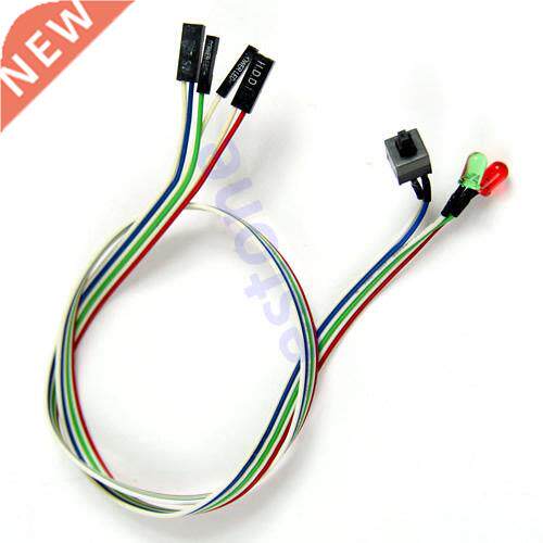 Case DeskATX Power On Reset Switch Cable With HDD LED Light