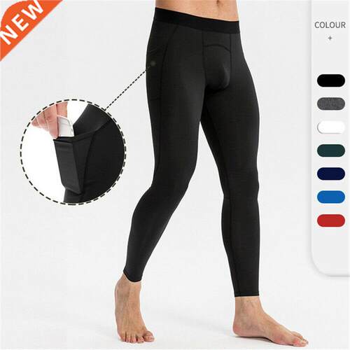 Mens Compression Long Pants Legging Workout Running Sports