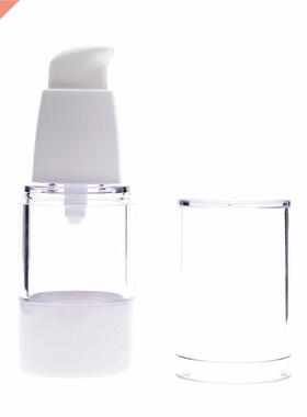 1Pcs 15ml Transparent Airless Pump Vacuum Bottle Toiletries