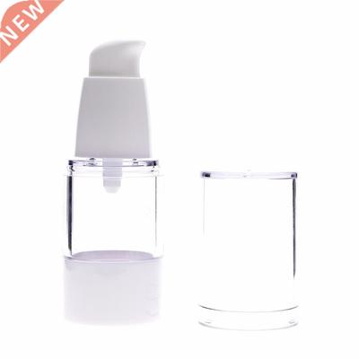 1Pcs 15ml Transparent Airless Pump Vacuum Bottle Toiletries