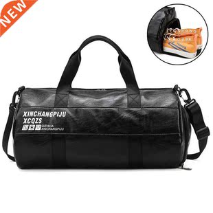 Men Gym ag Leather Sports ags Dry Wet Separation ag Train