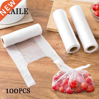 100PCS Transpare Roll Fresh-keeping Plastic Bags of Vacuum F