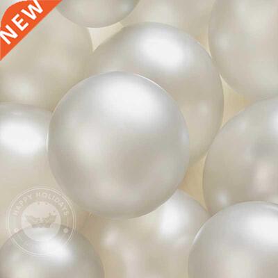 20pcs/set Gold White Balloons Party Theme Latex Baloon Garla