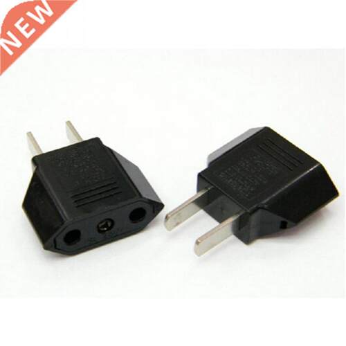 2pcs EU Female To US Male Plug Converter Adapter, Traveling