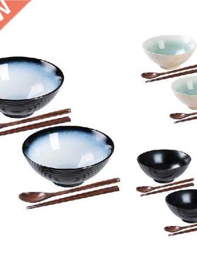New Ceramic Japanese Ramen Bowl Set 8 Inch Pho Udon Noodle
