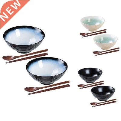 New Ceramic Japanese Ramen Bowl Set 8 Inch Pho Udon Noodle