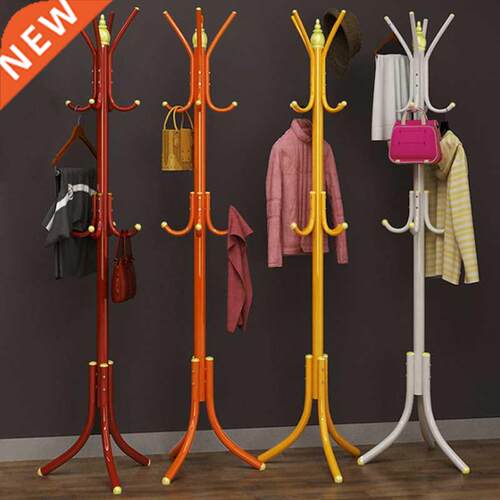 1Pc 9-12Hook Clothes Rack Space-saving Floor Hanger Living R