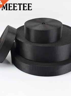 5meter 25/32/38/50mm Nylon Black Webbing Tape Herringbone Pa