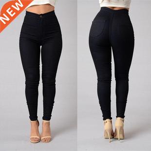 HOT SALE Women Denim Skinny Jeggings Pants High Waist Stretc