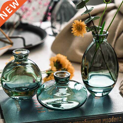 3Pcs Classic Creative Mini Vase Top Quality Glass Transparen