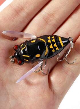 1pcs Simulation Cicada Hard Fake Bait Fishing Lure 5cm 6g B