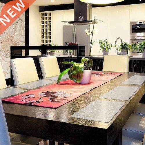New 6 Pieces Plastic Placemats Table Mats Heat Resistant
