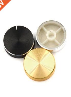Aluminum Volume Control Rotary Knobs Black For 6mm Dia.