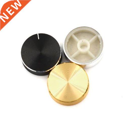 Aluminum Volume Control Rotary Knobs Black For 6mm Dia.