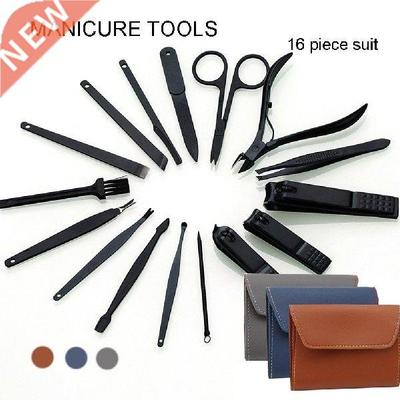 16Pcs/Set Nail Clipper Cutter File Manicure Pedicure Tool