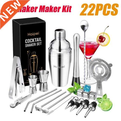 22PCS Mojito Cocktail Bar aker Mixer er Muddler Barware