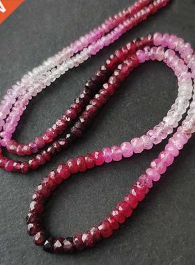 ICNWAY natural 40cm Ruby 2.5-.6mm Gemstone Beads Faceted