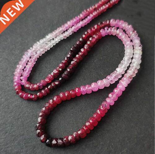 ICNWAY natural 40cm Ruby 2.5-.6mm Gemstone Beads Faceted