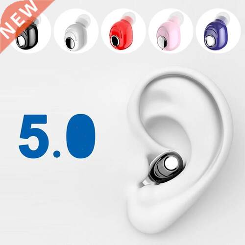 Mini In-Ear 5.0 Bluetooth Earphone HiFi Wireless Headset Wit