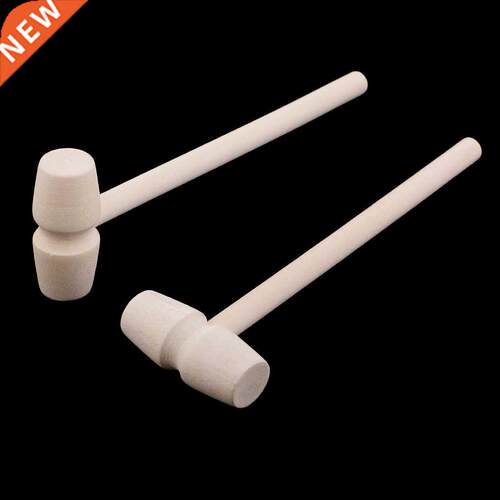10 Pieces Mini Wooden Hammer Wood Mallets For Seafood Lobst