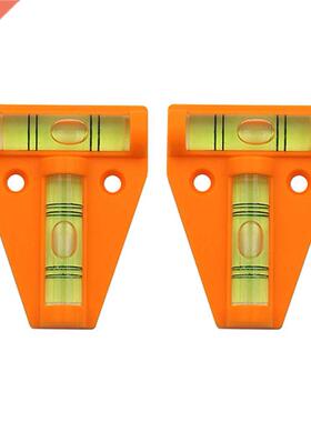 2PCS T-Type Horizontal Bubble Levels Mini Green Bullseye Cir