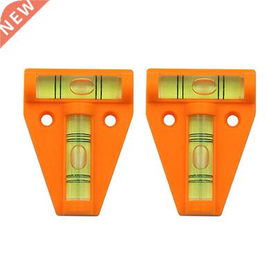 2PCS T-Type Horizontal Bubble Levels Mini Green Bullseye Cir