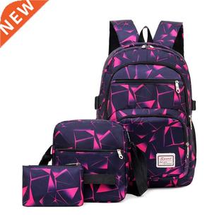 3pcs/set high school bags for women 2022 boys one shoulder b