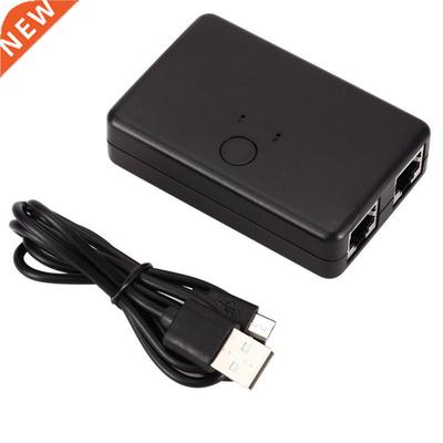 2 Port RJ45 Lan Network Switch Hub Computer Ethernet Intern
