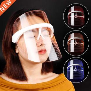 3 Colors LED Light Therapy Face Mask Photon Instrument Anti-