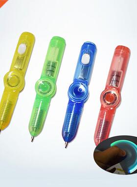 LED Spinning Pen Ball Pen Fidget Spinner Hand Top Glow In Da