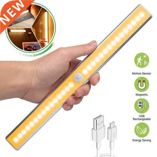 USB Rechargeable Motion Sensor Light 6 10 24 40 60 LED Night