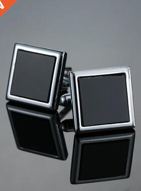 Classic men's new black box Cufflinks Cufflinks French weddi