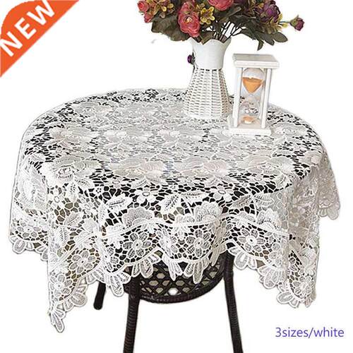 Luxury Water soluble white Lace Embroidery table cloth tea n
