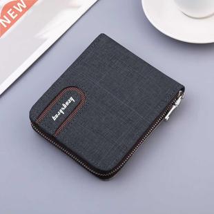 2020 New Zipper Short Men's Wallet With Coin Pocket Clutch